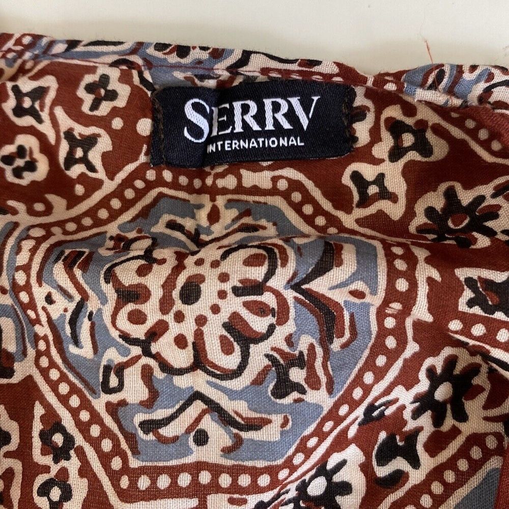 Serrv International Kimono O/S 1005 Cotton Bohemian Indian Festival - Picture 6 of 10